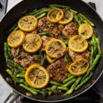 Garlic Lemon Chicken and Asparagus Skillet Recipe