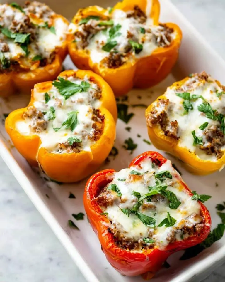 Philly Cheesesteak Stuffed Peppers Recipe