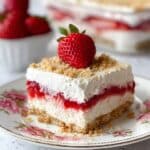 Strawberry Vanilla Pudding Dessert Lasagne Recipe
