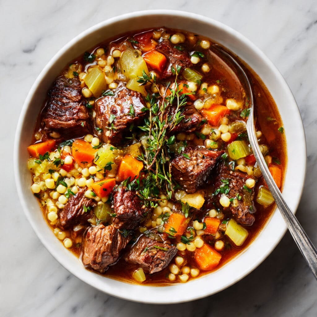 Hearty Beef and Barley Soup Recipe