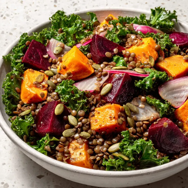 Roasted Vegetable Wheat Berry Winter Salad Recipe