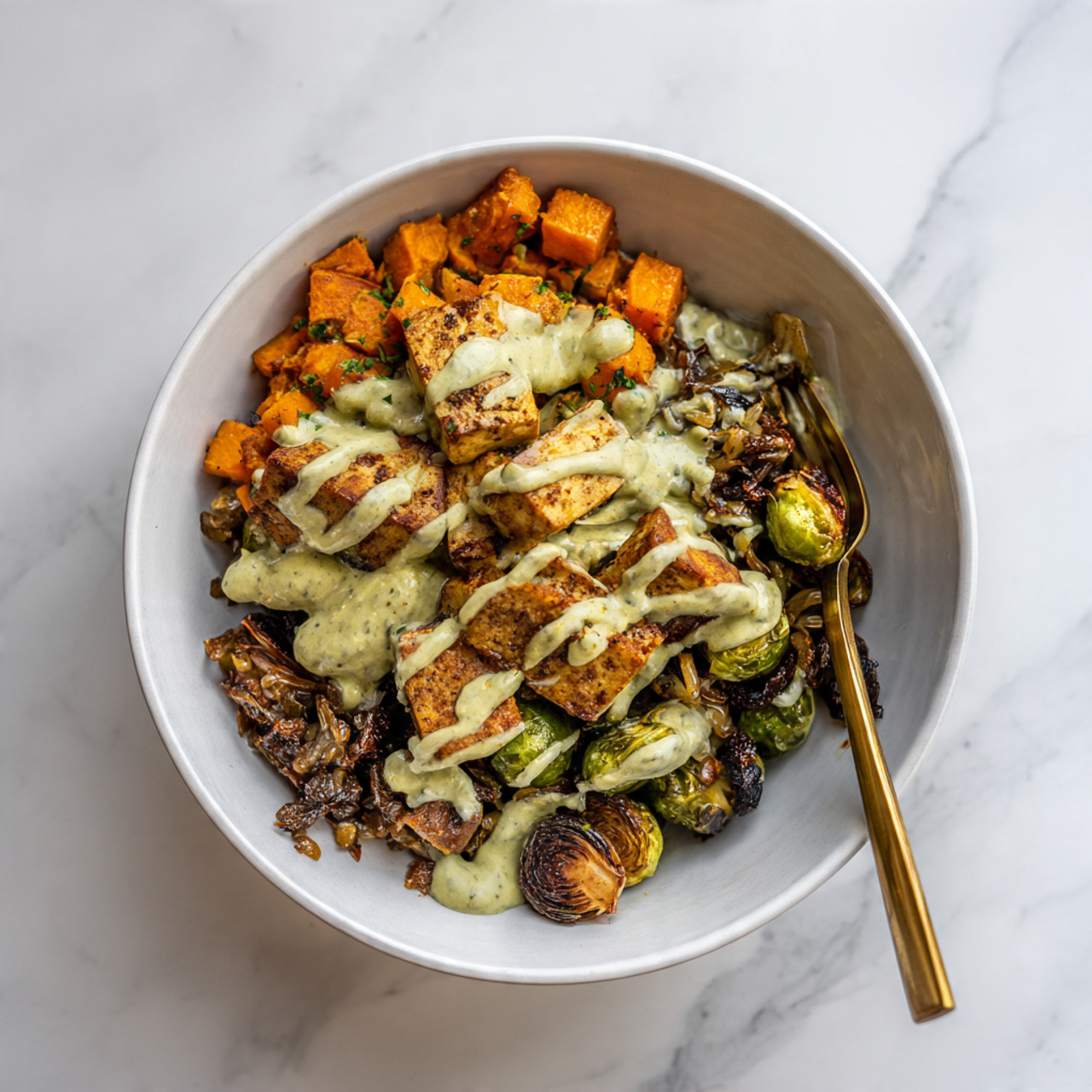 Warm Smoky Tempeh Salad Recipe