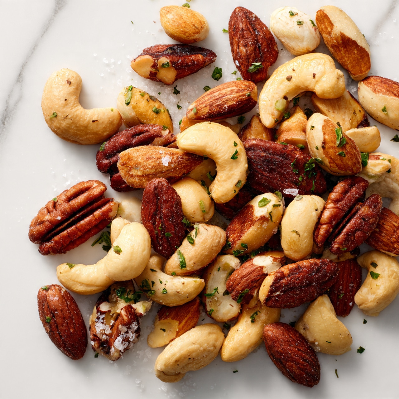 Rosemary Parmesan Roasted Nuts Recipe - Recipe Image