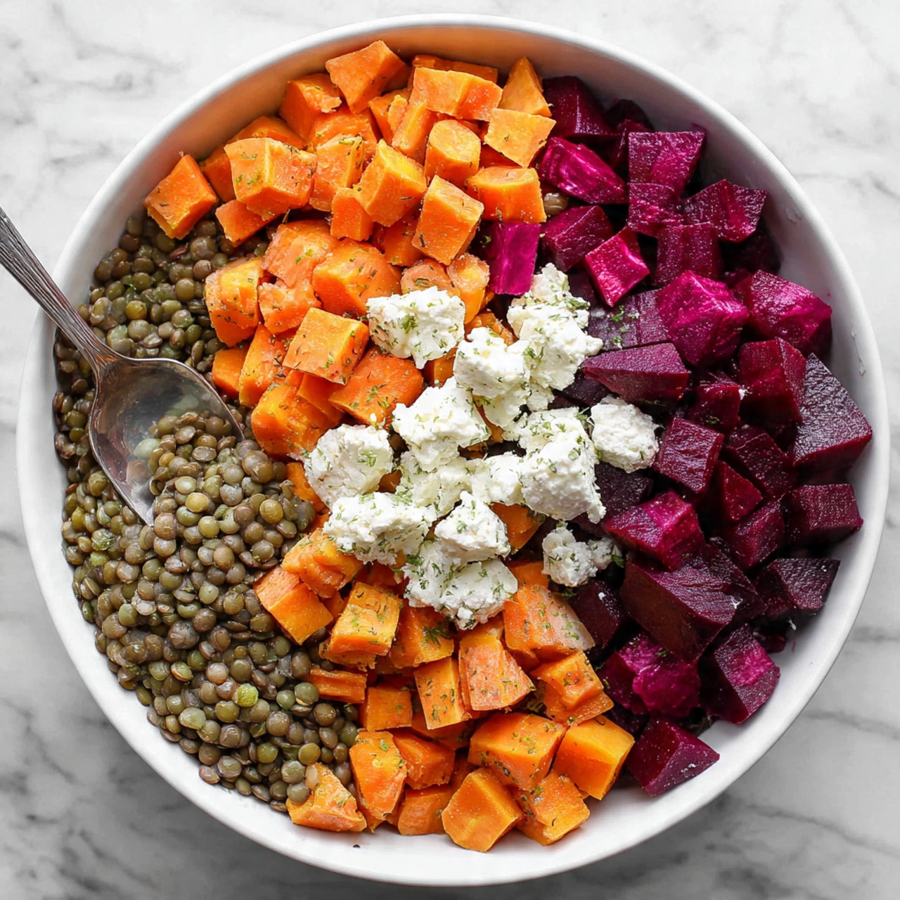 Warm Lentil Salad with Roasted Vegetables Recipe