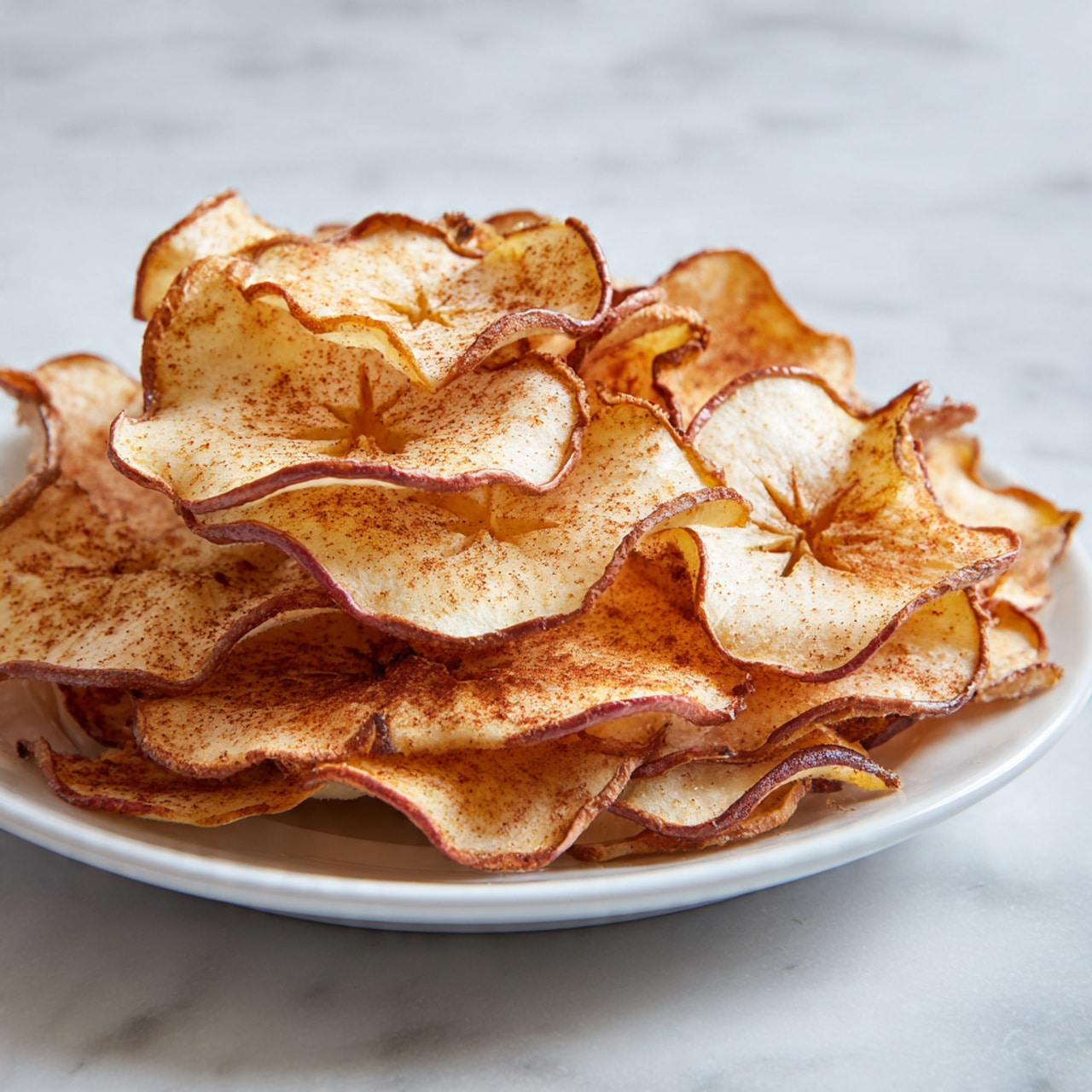 Maple Cinnamon Apple Chips Recipe - Recipe Image