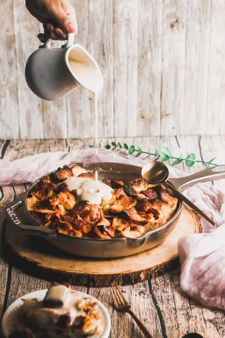 Babka Bread Pudding with Brown Butter Bourbon Sauce Recipe