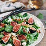 Fig Arugula Salad with Goat Cheese and Walnuts Recipe