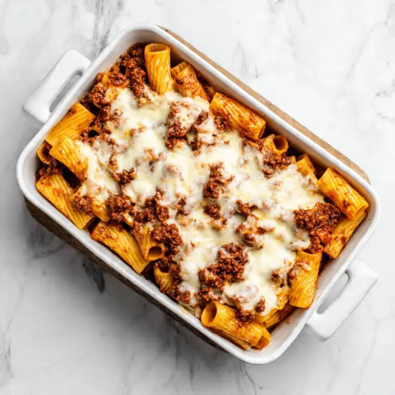 Easy Baked Rigatoni with Ground Beef Recipe