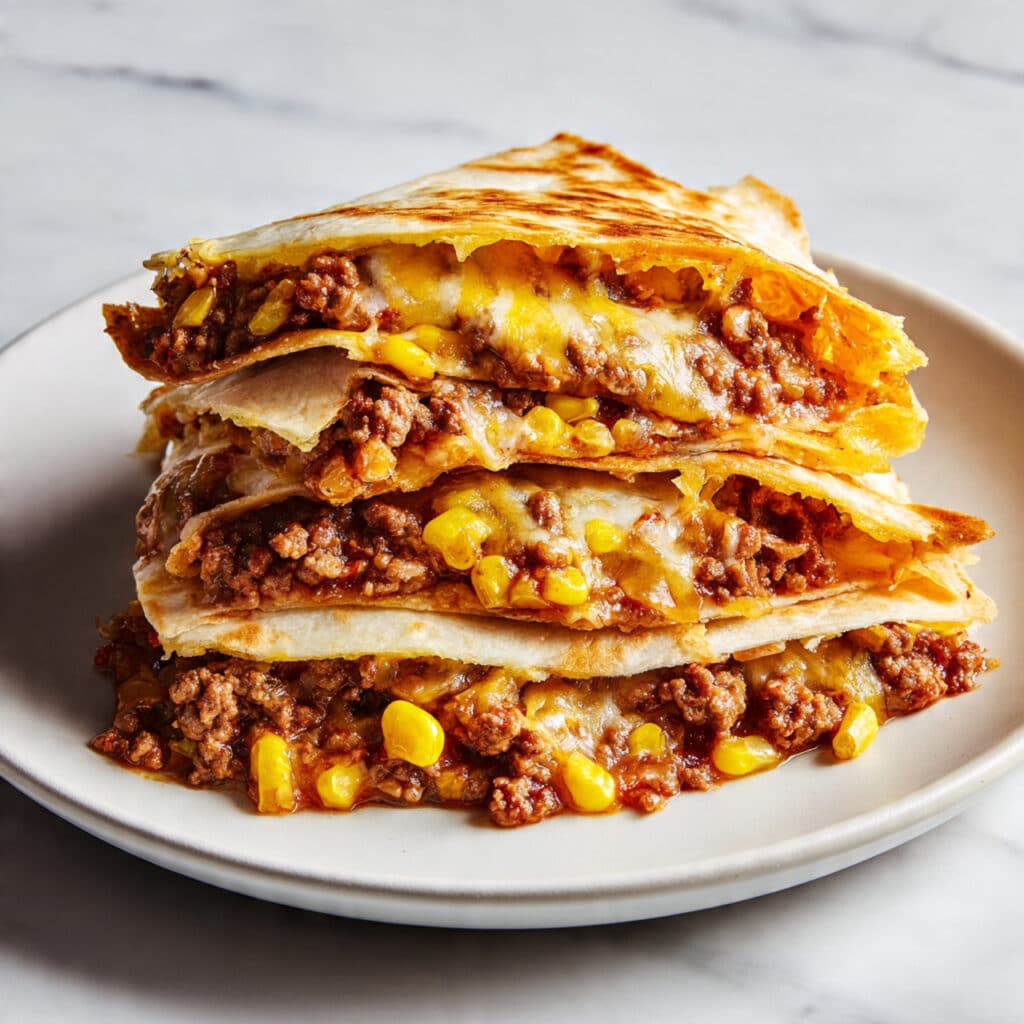 Ground Beef Quesadillas Recipe