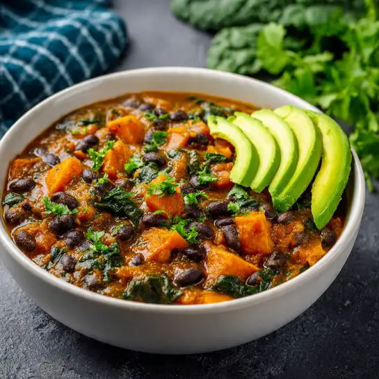 Sweet Potato and Black Bean Chili Recipe - Recipe Image
