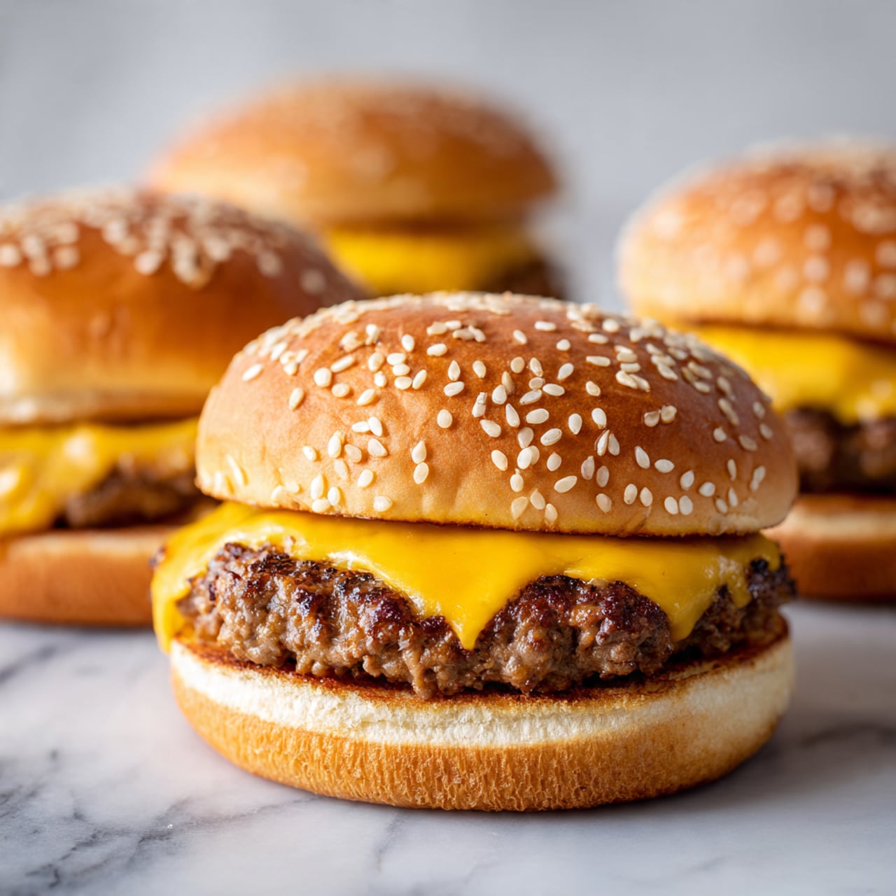 Oven-Baked Juicy Hamburgers: Easy Sheet Pan Recipe - Recipe Image
