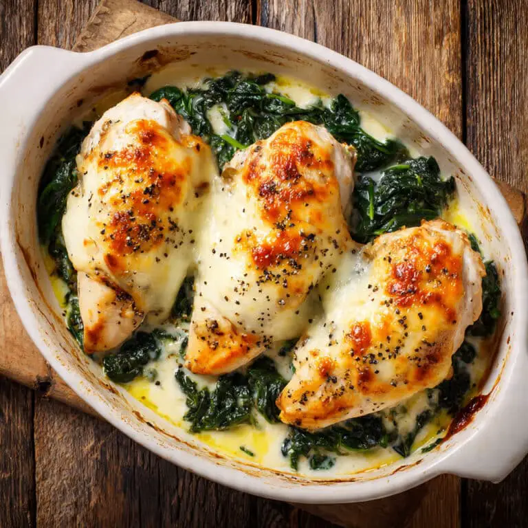 Creamy Spinach & Chicken Bake Recipe