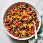 Cheesy Ground Beef and Rice Skillet Recipe