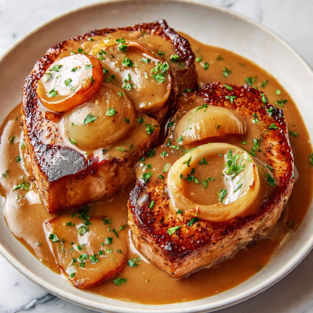 Onion Gravy Smothered Steak Recipe