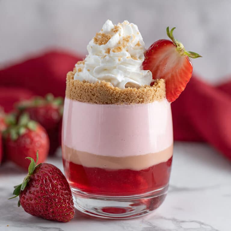 Strawberry Heart Jello Cups Recipe