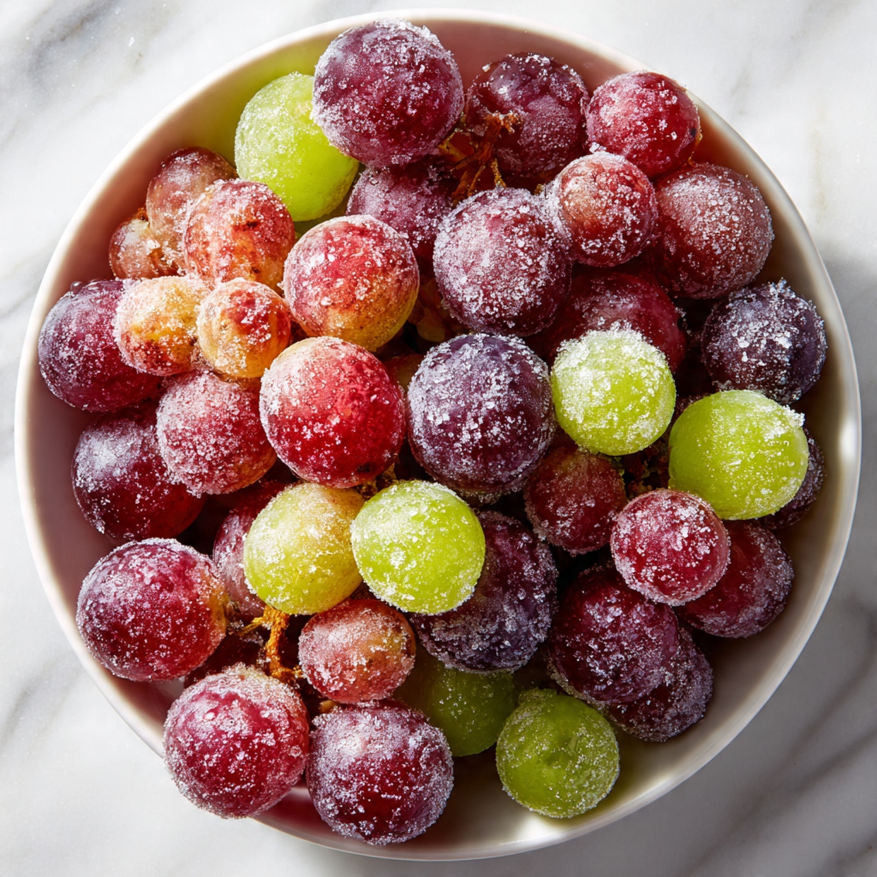 Refreshing Frozen Grapes: A Natural Icy Snack Recipe - Recipe Image