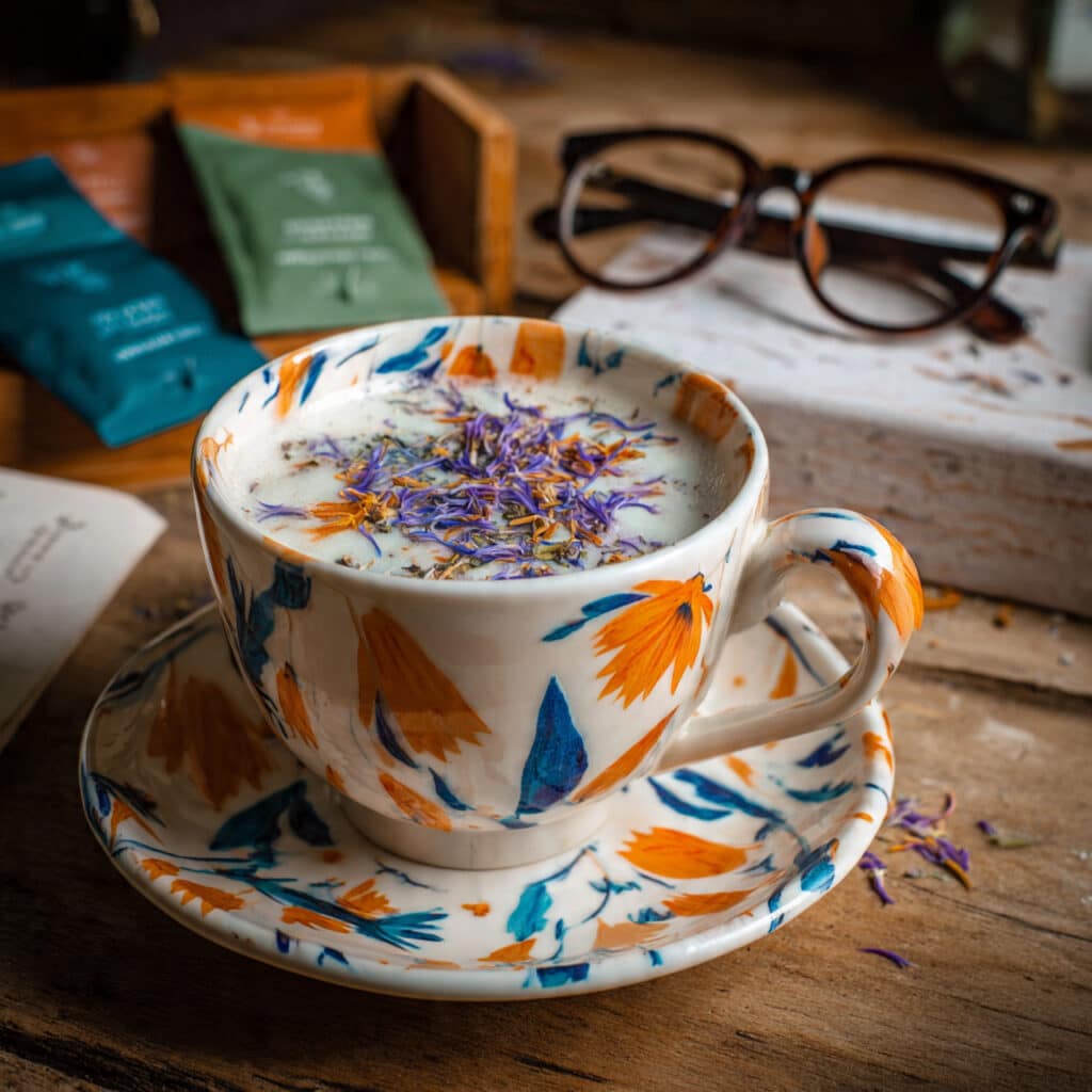 Lavender Chamomile Tea Latte Recipe