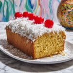 Cherry Coconut Loaf Cake Recipe
