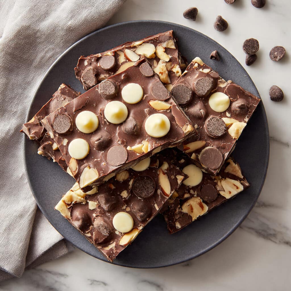 Creamy Chocolate Frozen Yogurt Bark Recipe