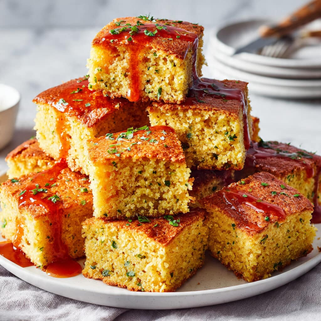 Homemade Cornbread with Maple Butter Topping Recipe