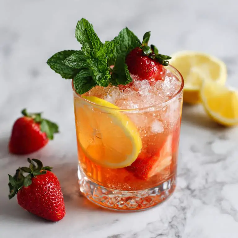 Sparkling Strawberry Lemonade (Non-Alcoholic) Recipe