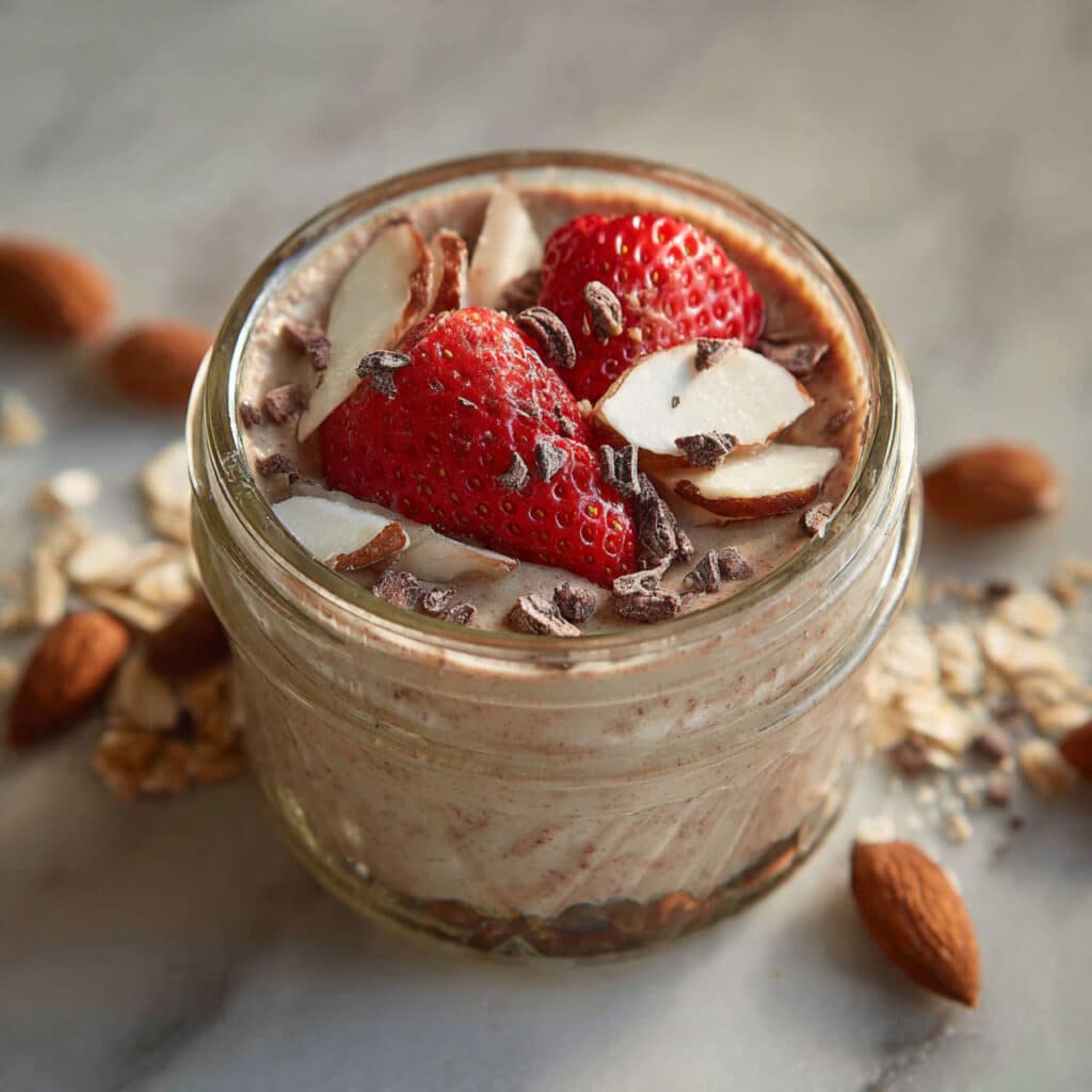 Classic Vanilla Almond Overnight Oats Recipe