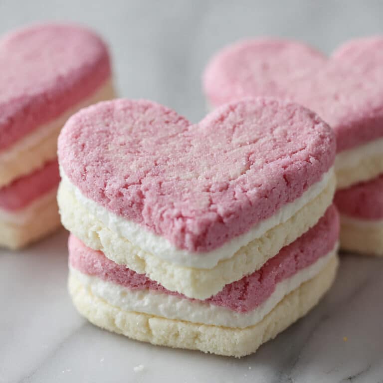 Mini Heart Sugar Cookie Sandwiches Recipe