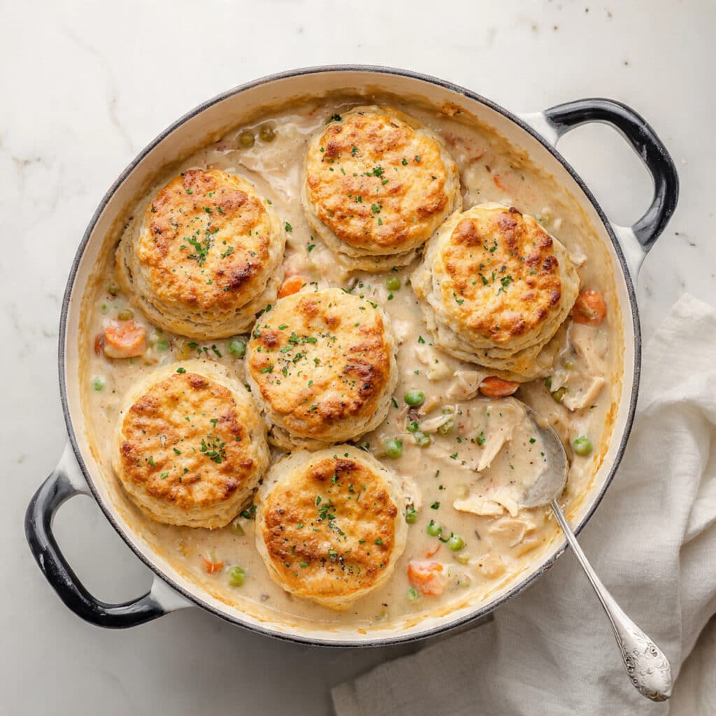 Chicken Pot Pie Biscuit Bake Recipe