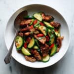 Grilled Pork Salad with Cucumber Recipe