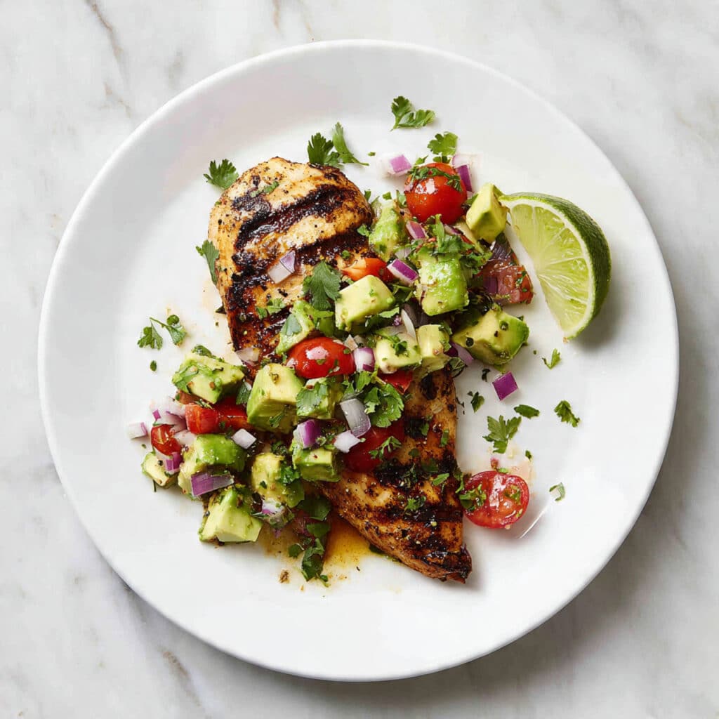Grilled Chicken with Avocado Salsa Recipe