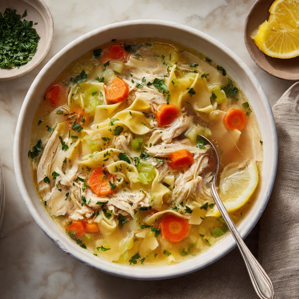 Keto Chicken Noodle Soup (No Noodles) Recipe