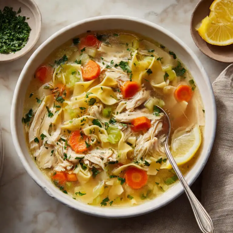 Keto Chicken Noodle Soup (No Noodles) Recipe