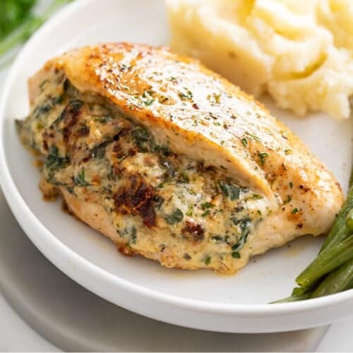 Cheesy Spinach Stuffed Chicken Breast Recipe - Recipe Image
