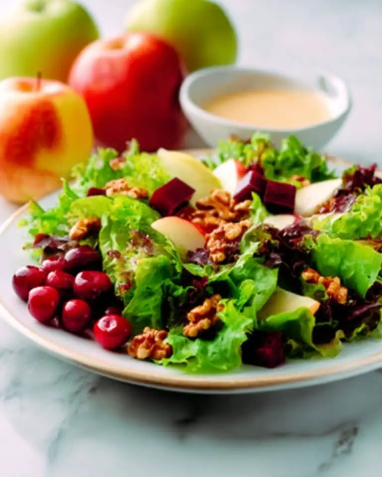 Cranberry Pear Salad with Feta and Toasted Nuts Recipe