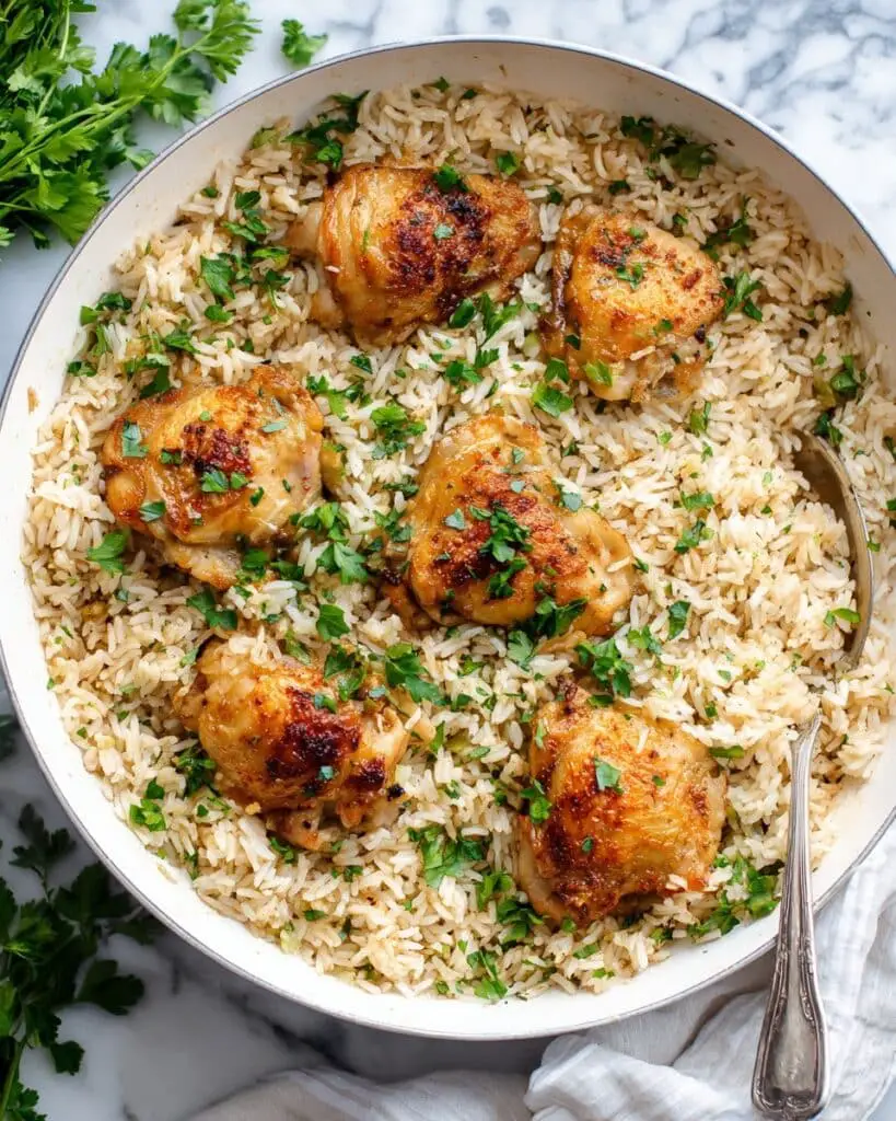 One-Pot Creamy Chicken and Rice Recipe