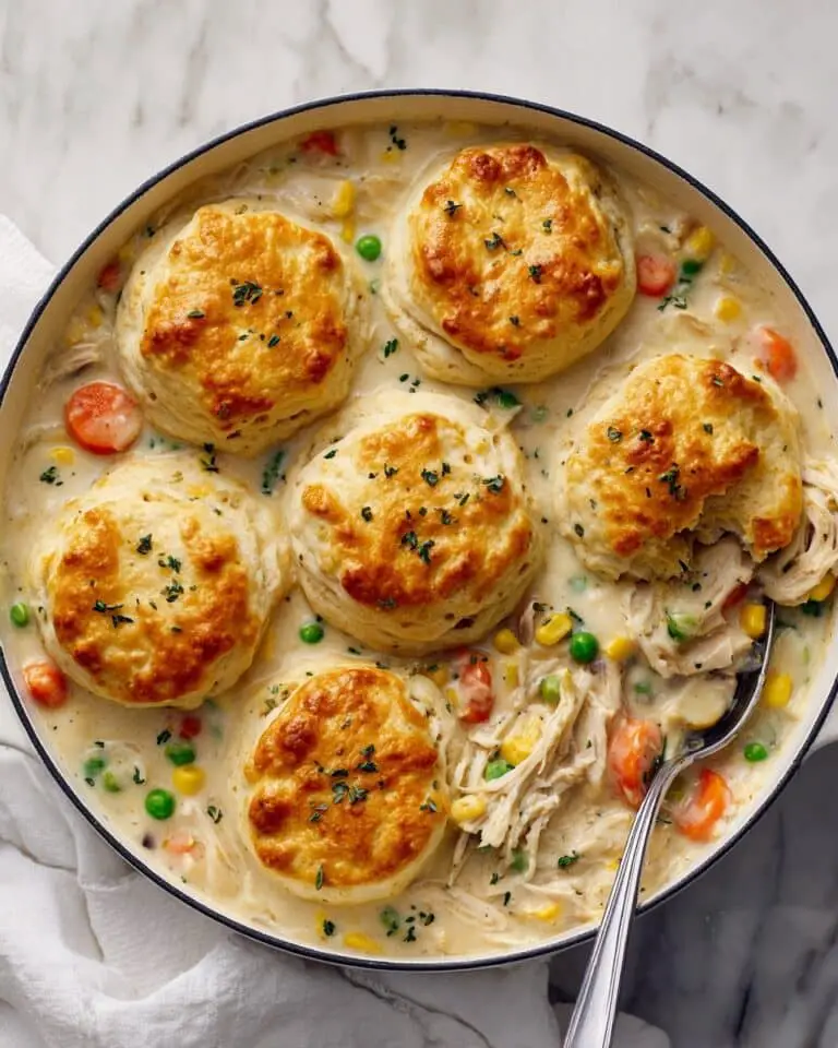 Chicken Pot Pie Biscuit Bake Recipe