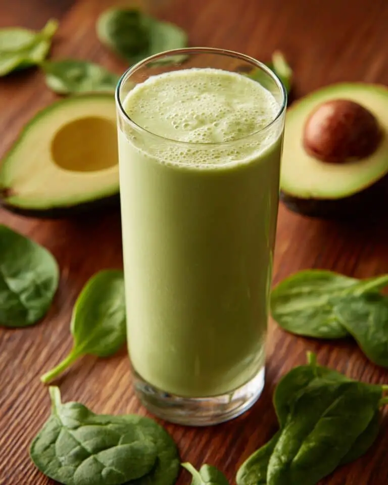 Creamy Avocado Spinach Smoothie Recipe