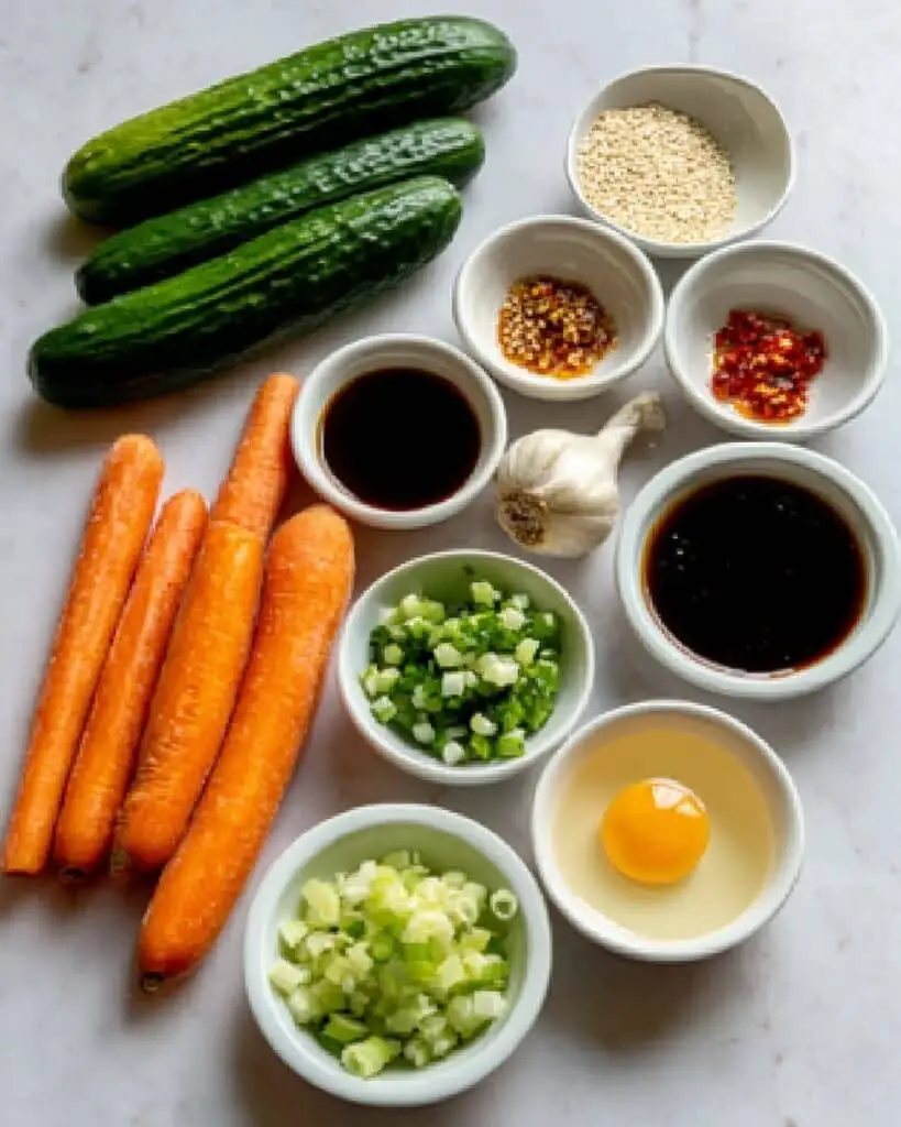 Creamy Cucumber and Carrot Salad Recipe