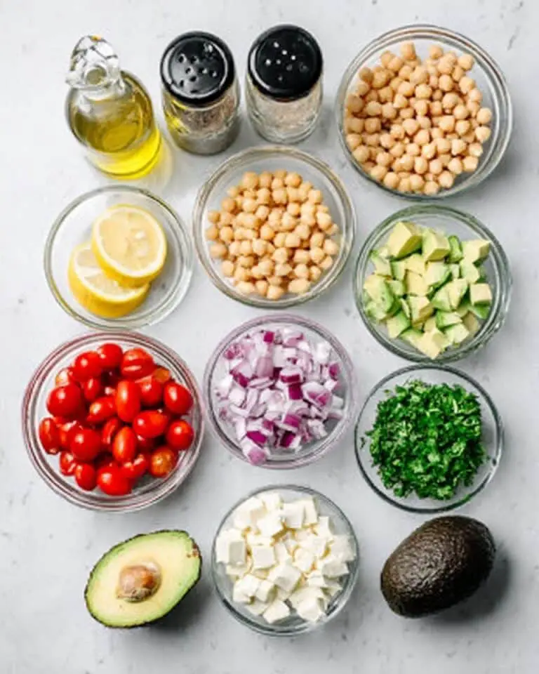 Chickpea Feta Avocado Salad Recipe