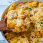 Cheesy Potato Egg Scramble Recipe