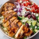 Greek Chicken Bowls with Tzatziki and Fresh Mediterranean Veggies Recipe