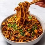 Sticky Garlic Chicken Noodles Recipe