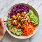 Barbecue Meatball Bowls with Avocado Goddess Sauce Recipe