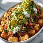 Loaded Cheesy Tater Tots with Bacon and Green Onions Recipe