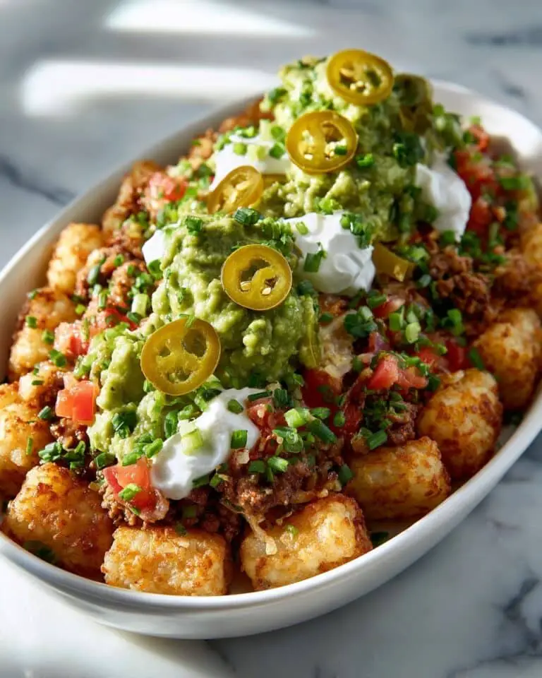 Loaded Cheesy Tater Tots with Bacon and Green Onions Recipe