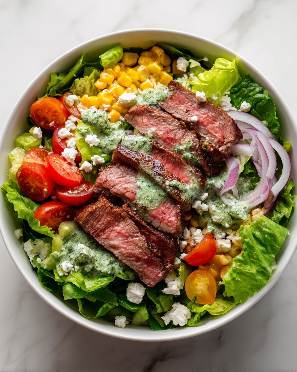 Grilled Flank Steak Salad - Juicy & Flavorful Summer Dish