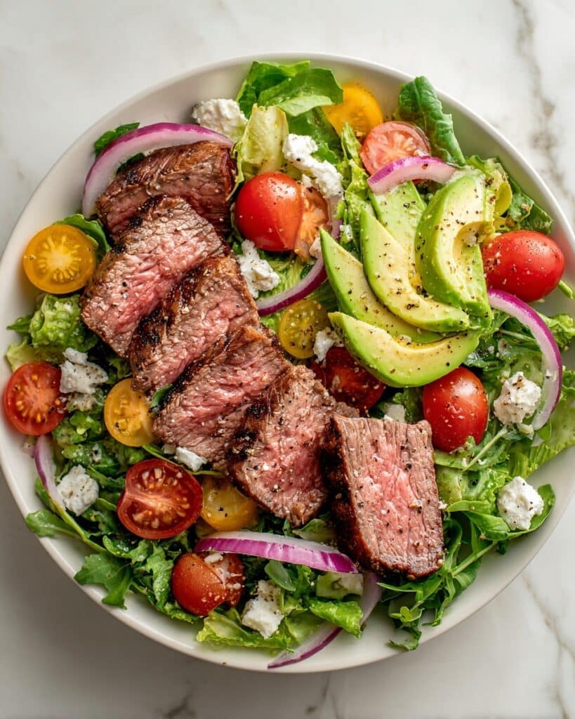 Grilled Flank Steak Salad - Juicy & Flavorful Summer Dish