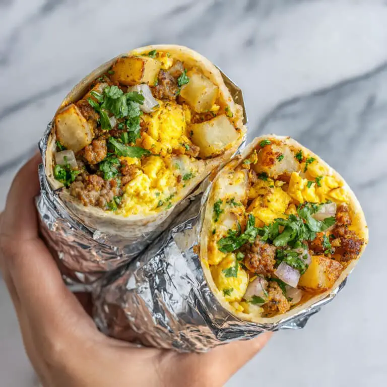 Chorizo Breakfast Burrito Recipe