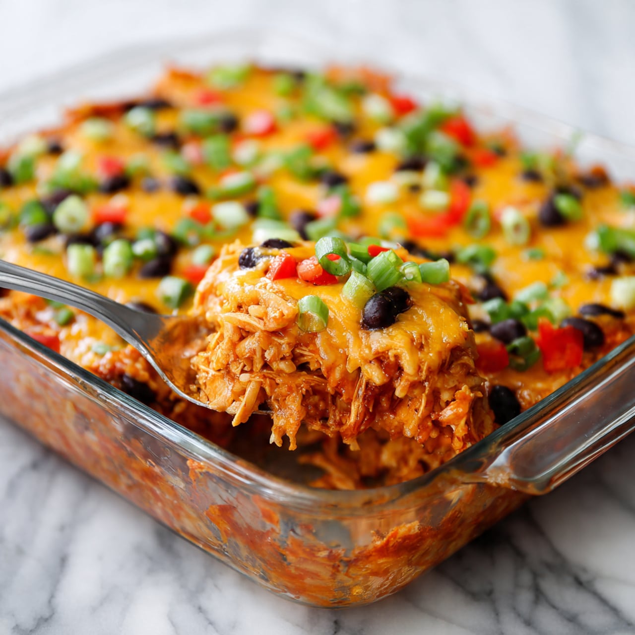 Easy Chicken Burrito Casserole Recipe