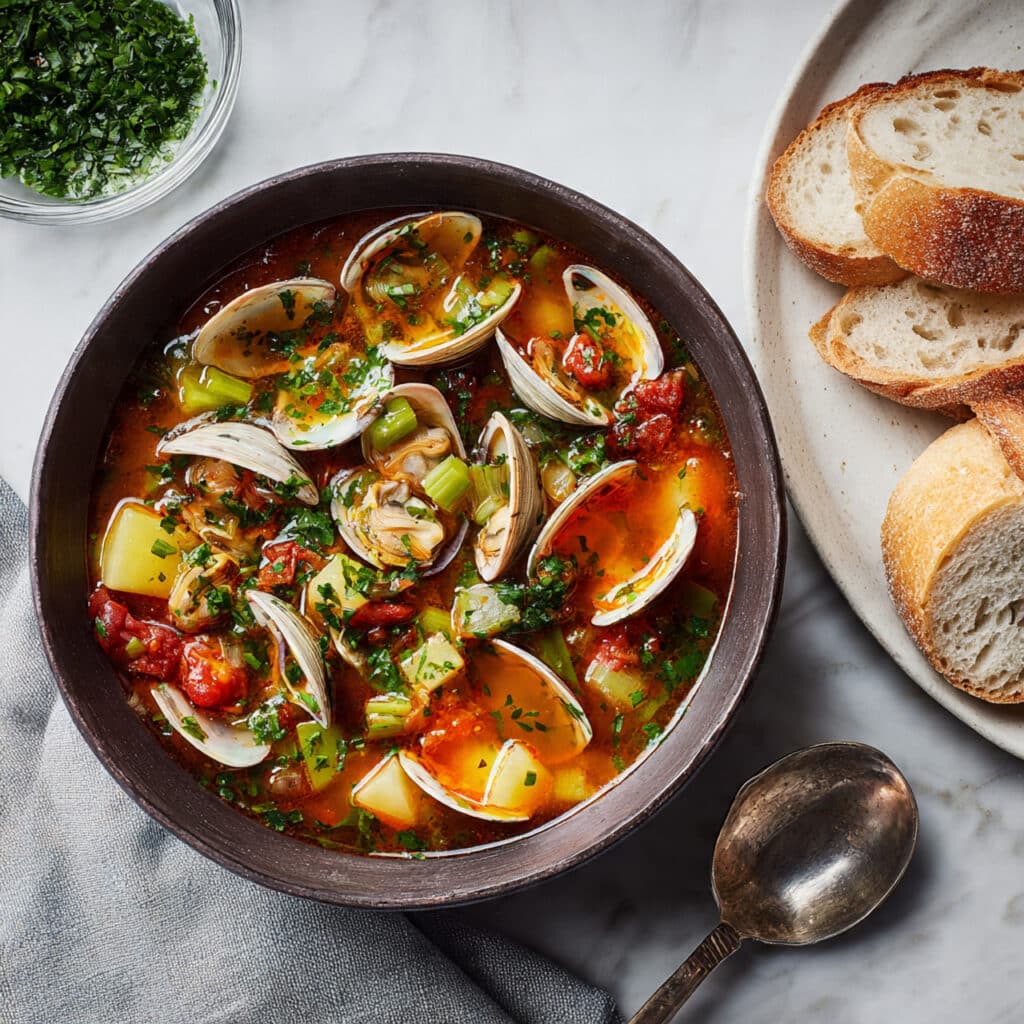 Savory Manhattan Clam Chowder Recipe